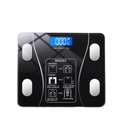 China Bluetooth Measuring Body Fat Health Scale Smart Weighing/Fitness Room Temperature Scale/Battery Level Home Electronic Accurate Body Fat Scale for sale