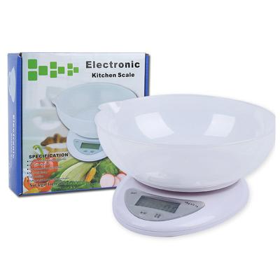 China 5kg Mini Portable Electronic Scale Kitchen Home Baking Scale 5kg/1g for sale