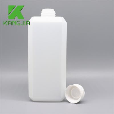 China Soft Surface 500ml Plastic Bottle Square Bottles HDPE Medical Plastic Liquid Bottles With Tamper Proof Lids for sale