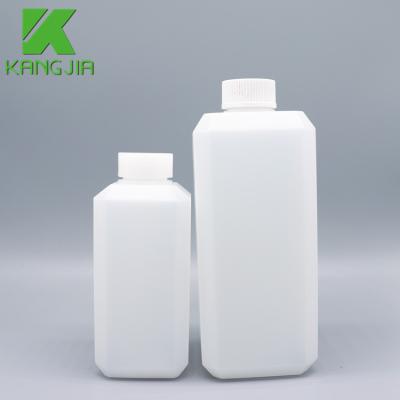 China Screw Lid 250ml 500ml HDPE Chemical Bottle Smooth Surface Narrow Mouth Reagent Bottle for sale