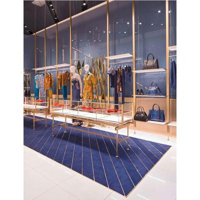 China LUX Design Project Experienced Clothes Display Rack Rack, Ladies Clothes Shop Decor For Duty Free Store 5 Years Quality Warranty for sale