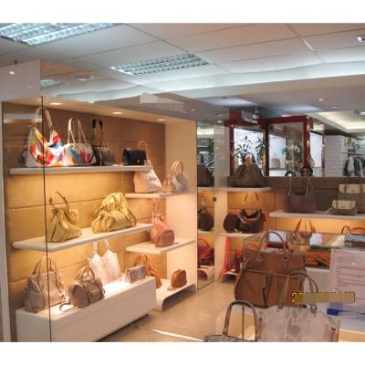 China LUX Customized Guangzhou Handbag Store Mini Market Shop Displays Design 5 Years Quality Warranty for sale