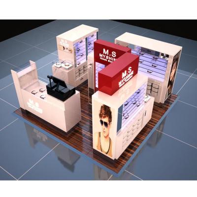 China LUX Customized Bespoke Optical Kiosk Retail Display Showcase Kiosk, Optical Kiosk Display For Store Display for sale