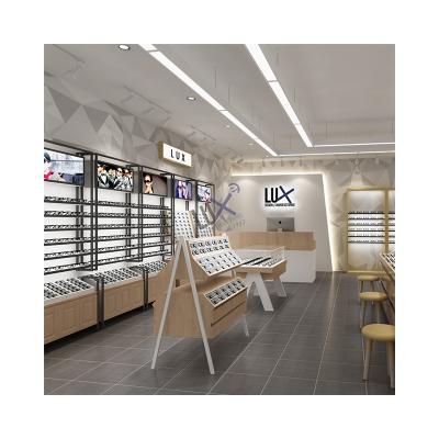 China LUX Customized Casual Style Design High Quality Luxury Wonderful Optical Shop Display Showcase For Optical Design 5 Years Quality Warranty for sale