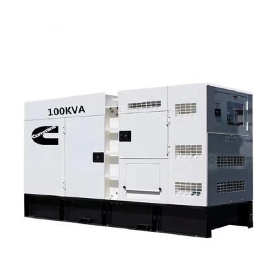 China Factory Price 20kva 30kva 50kva 100kva 150kva 200kva Super Silent Genset With Cummins 100kw Soundproof Diesel Generators NPC-80GF for sale