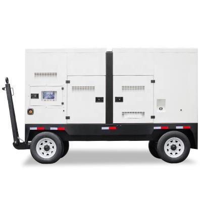 China 200kva 225kva Diesel Generator Powered By Cummins Engine With Stamford 200 KVA Dynamo Generator Silent Type With NPC200GF Wheels for sale