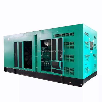 China Large open/silent generator 800 KVA powered by Cummins KTA38 diesel engine 640kw 800kva generator price with stamford dynamo NPC-640GF for sale