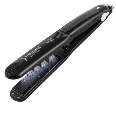 China High Quality Custom Private Label Hotel Hair Products 2 in 1 Ceramic Flat Iron 450 Degree Steam Pod Professional Hair Straightener for sale