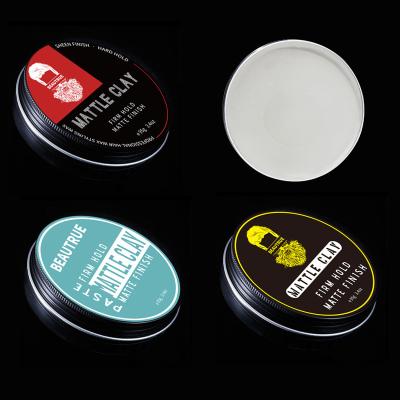 China OEM Customized Organic Mens Label Hair Care Styling Product Organic Hair Clay Mens Hair Clay for sale