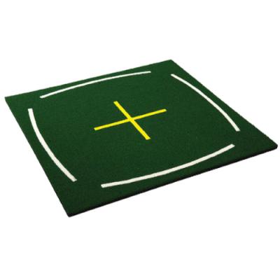 China Artificial Grass Plant Direct Driving Range Golf Hitting Mat With Teaching Embroidery for sale