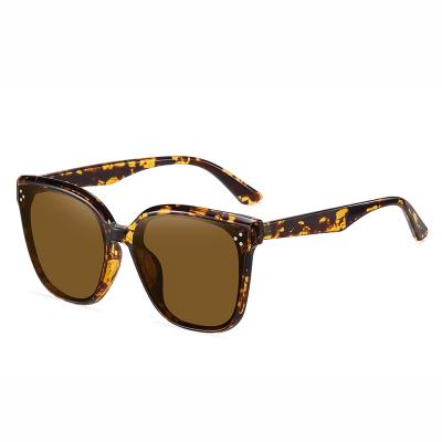 China Fashion 2021 new sunglasses men and women general large frame nylon glass drop shipping stock for sale