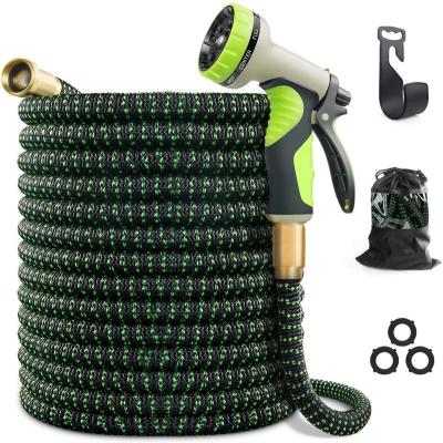 China New Generation Water Hose Stainless Steel Metal Adjustable Expandable Magic Flexible Garden Hose 100ft for sale