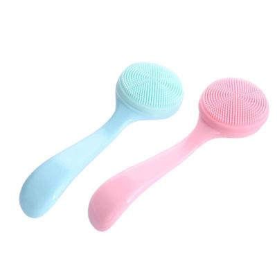 China High Quality Stocked Silicone Face Sweep Facial Cleansing Brush Exfoliating Blackhead Remover Facial Deep Cleansing Brush for sale