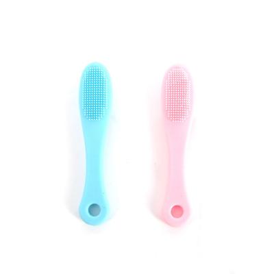 China Wholesale Stocked Nose Cleansing Brush Silicone Face Sweep Facial Cleansing Brush Exfoliating Blackhead Remover for sale