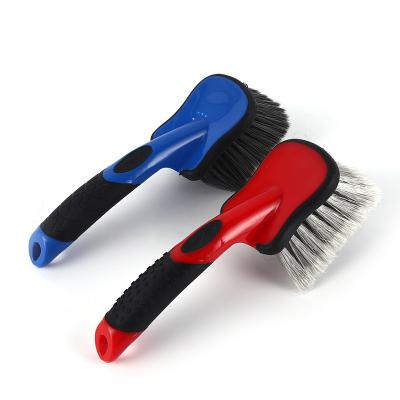 China Stocked Manufacture Car Types Cleaning Brush Car Wheels Cleaning Brush Non-Slip Handle Auto Wash Remover Tools for sale