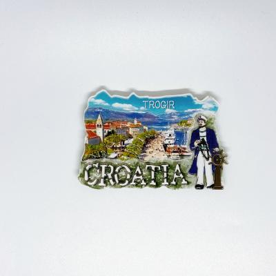 China Promotional Fridge Magnet Resin Souvenir Machine YIWU BaiWen Manufacturers Croatia Tourist Gift for sale