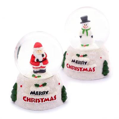 China Wholesale YIWU BAIWEN folk art promotional snow globes snow globe Christmas of glass snow globe for sale