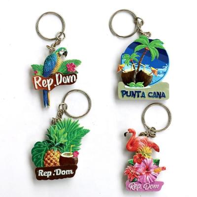 China Popular Art YIWU BaiWen Manufacturers YIWU BaiWen Manufacturers Promotional Custom High Quality 3D Turtle Resin Key Chain Souvenirs Key Chains for sale