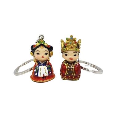 China Art Manufacturers Korea Folk Souvenir Promotional Custom Key Chain Resin Casts Magnetic Keychains Keychains Korea 2021 Handmade for sale