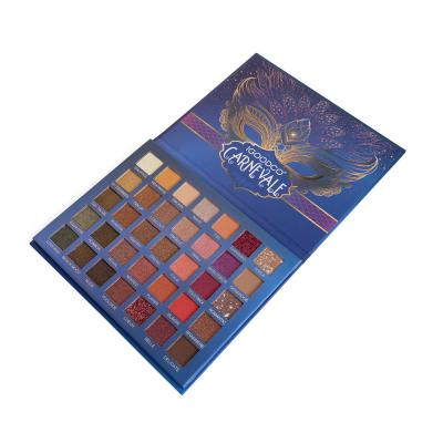 China High quality pigmented ojos ojos paleta de sombras eyeshadow palette wholesale waterproof eyeshadow palette best seller 35 colors for sale