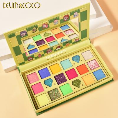 China Waterproof Factory New Sailor Moon Baby Yoda 18 Colors Eyeshadow Palette Long Lasting 2022 Pigment High eyeshadow sombra de ojos for sale