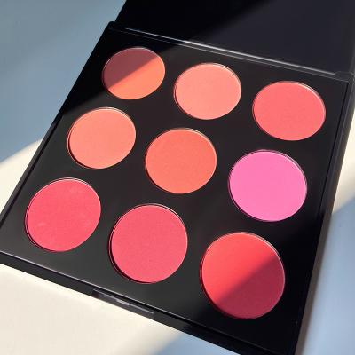 China Face Wholesaler High Quality 9 Colors Blush Palette 3 en 1 colorete for sale