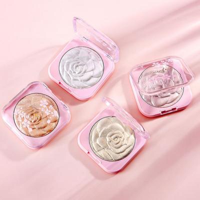 China Waterproof Highlighter Bar Powder Makeup 4 Color Shades During Shimmer Powder Face Highlighter Highlighter Iluminador Cruelty Free for sale