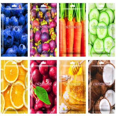 China Wholesale Makeup Fruit Mask Mascarillas Facials Skin Care Cosmetic Facial Beauty Moisturizer Moisturizing Mask 10 Packs for sale