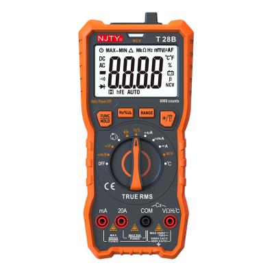 China NJTY T28B AC/DC Smart Voltage Testers Current Meter Digital Multimeter Resistance Tester T28B for sale