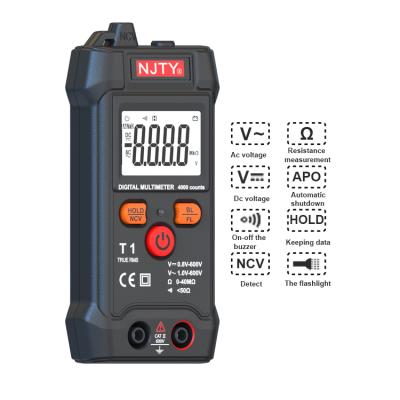 China Digital Range 4000 Range Counts AC/DC Voltage Tester T1 Mini 4000 Counts AC/DC Automatic Voltage Teste Pocket Multimeter for sale