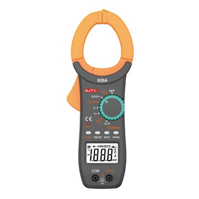 China Automatic Digital Clamp Meter Multimeter Ac/dc String Current-Voltage Tester 826A Ohm 1000a Automatic Non-contact Current-Voltage Tester for sale