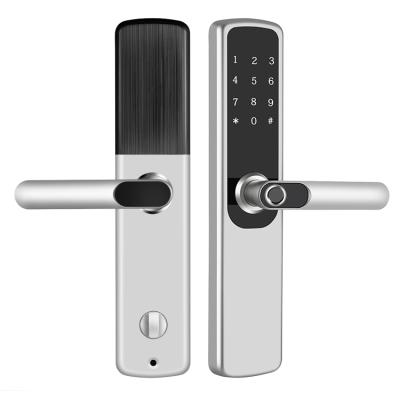 China TTLock Anti Theft Door Lock Zinc Alloy Intelligent Electronic Fingerprint High Security WiFi Smart Lock Door for sale