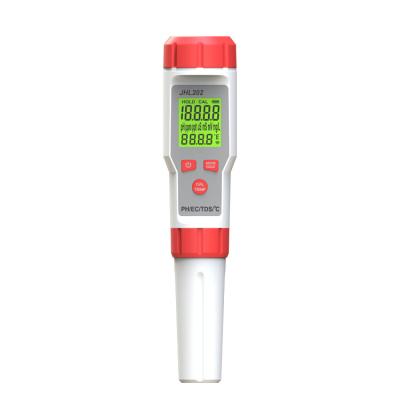 China Discount Price Handheld TDS/PH/EC/Temperature 4 in 1 Water Quality Multimeter Conductivity Meter 183*39*39mm for sale