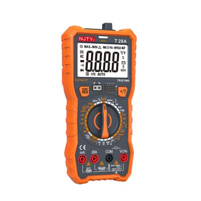 China NJTY T28A Multimeter 6000 Counts T-RMS/Autorange Chip Cheap Smart Multimeter Digital T28A for sale