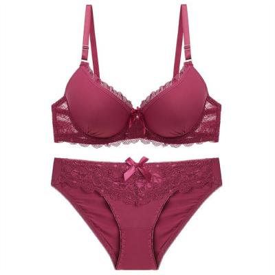 China High Quality Antibacterial Women Pump Micro Bra Panties Set OEM Bra Bikini Set Women Lingerie Set for sale