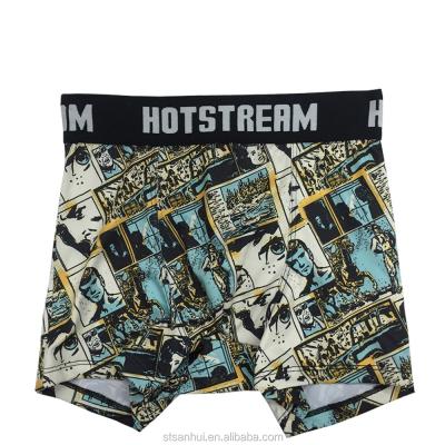 China New Antibacterial Boxer Design OEM Male Underwear Men Print Brief Shantou Underwear Factory for sale