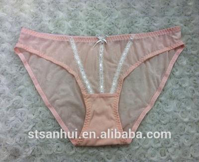 China Girls Antibacterial Transparent Panties Ladies Panties Simple Design Comfortable Women Briefs Panties for sale