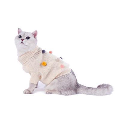 China Sustainable Pet Clothes For Dog Cat Puppy Hoodies Coat Winter Warm Sweatshirt Sweater Dog Outfits for sale