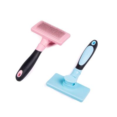 China Pet Stored Long or Short Dog Hair Removal Pet Grooming Brush Cat Dog Hair Grooming Brush for sale