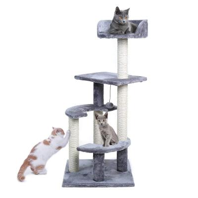 China Sustainable High Quality Multiple Styles Cat Tree Multilevel Cat Tower With Liner Board Cat Activity Tree for sale