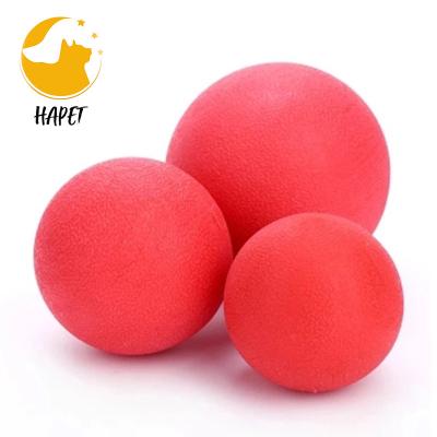 China Sustainable Bouncy Rubber Solid Dog Chew Ball Interactive Dog Toy for sale