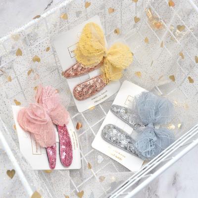 China Baby Girl Factory Glitter Headclip Fashion Design Bling Bling Headclips Set and Children Headclips China for sale