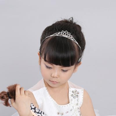 China High Quality Baby and Crystal Crown Fashion Luxury Hair Crown Hot Sale Kids Hair Crown For Baby for sale