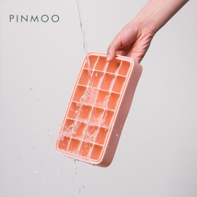 China Sustainable 24 Space Pinmoo Food Grade Ice Cream Tool Kit With Cover Series Ice Cube Ship Customized Tray for sale