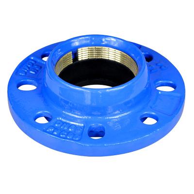 China Factory direct factory supply EPDM+cast iron sales pipe flexible quick fitting PVC flange adapter for pe pipe for sale