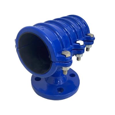 China EPDM+cast iron factory direct supply guaranteed quality unique ductile iron flanged saddle tee pipe repair clamp for sale