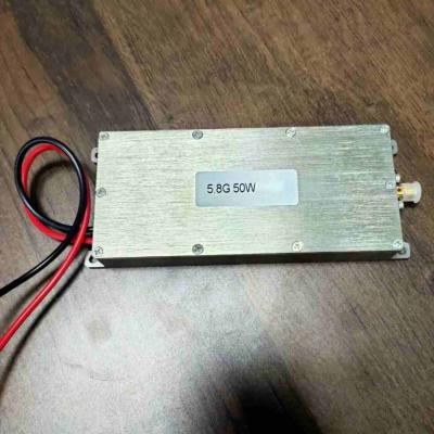 China GaN 5.8G 12V WiFi C Band RF Power Amplifier Broadband Module For GPS Drone Signal 13*5*2cm for sale