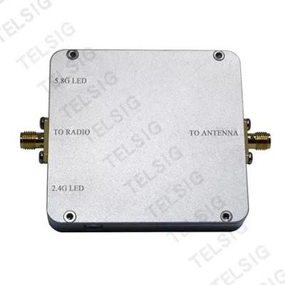 China CE ROHS Aluminum home 2.4G 5.8G wifi booster range supplement indoor dual band power amplifier for sale