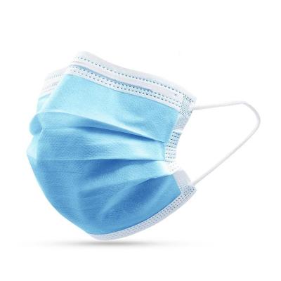 China PP + Filtration Fabric+ PP Tongda 3 Ply Disposable Nonwoven PP Dust Face Mask With Earloop And Nose Wire for sale