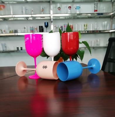 China Plastic Reusable Wine FLASHING Cups For Upscale Wedding And Dining for sale